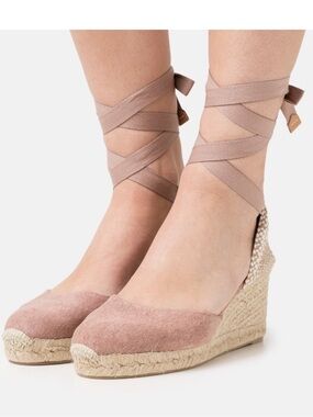 Castaner “Carina” Lace Up Espadrille, Size 38